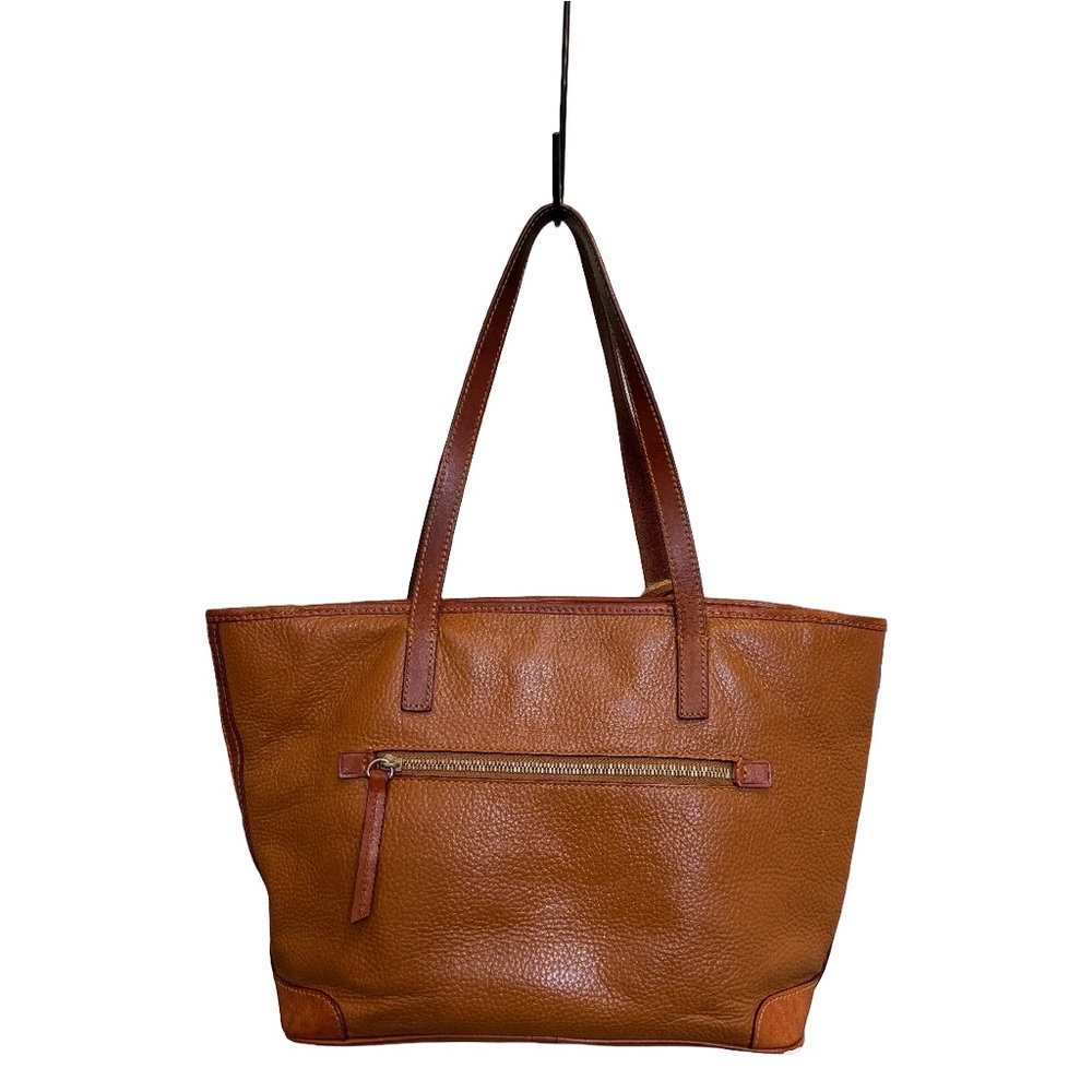 Dooney & Bourke Brown Pebble Leather Tote Charleston Bag Luxe Classic Shopper - Picture 6 of 13